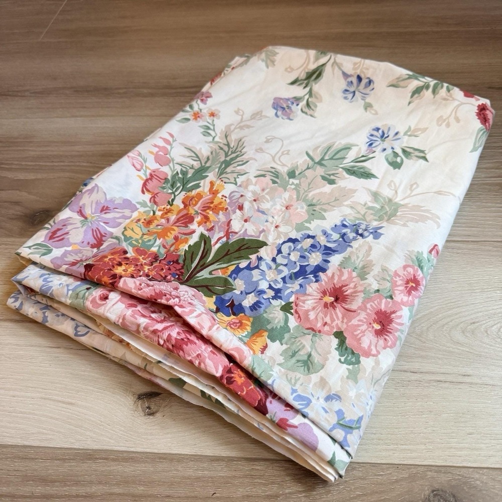 Ralph Lauren Vintage Southampton Beach House Twin Flat Sheet Cottagecore